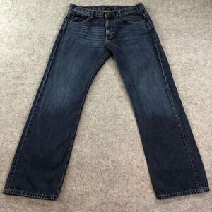 Levi's 569 Mens Jeans 32x32 (fits 34x31) Blue Cotton Loose Straight Fit